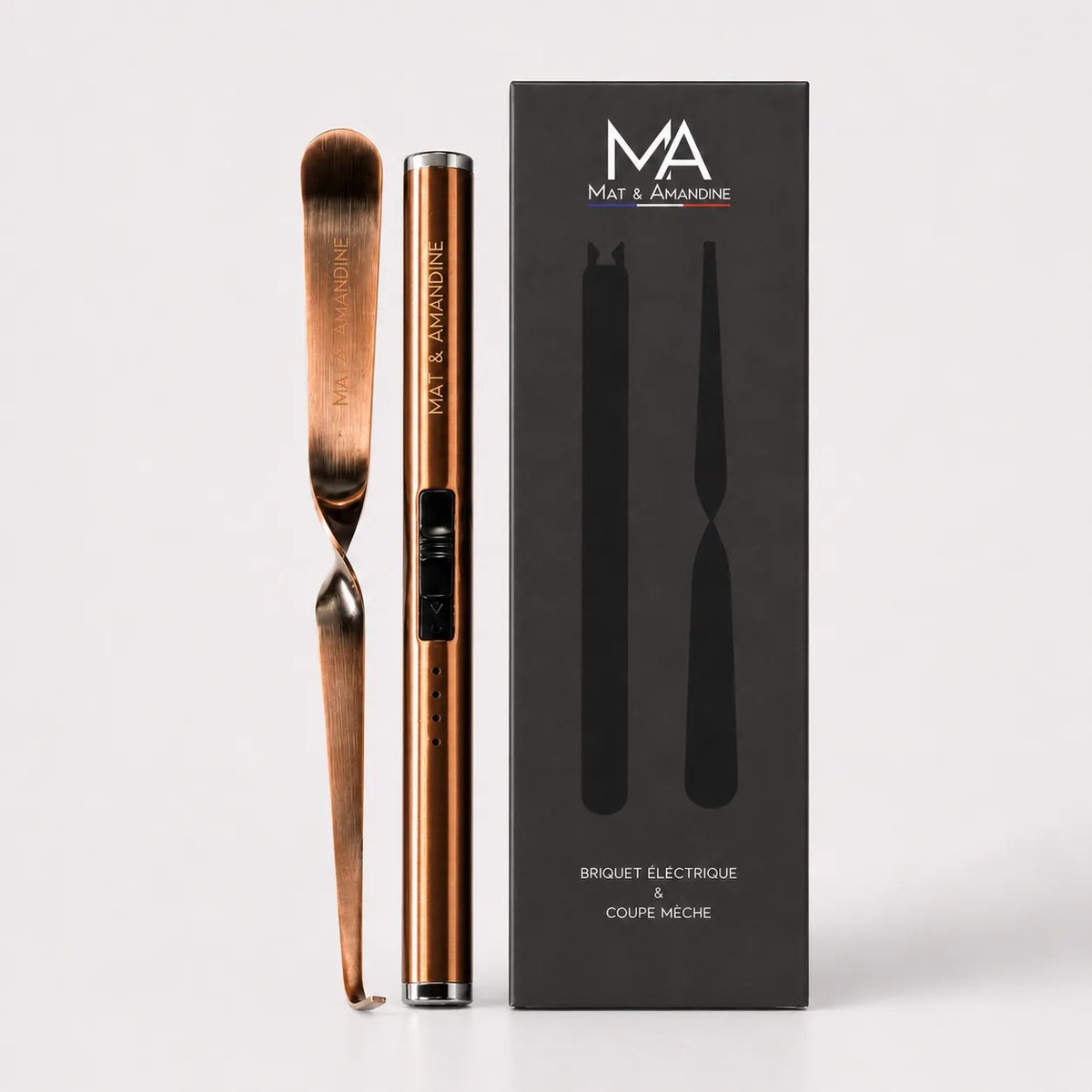 Coffret briquet électrique et coupe-mèche Maison Luméa