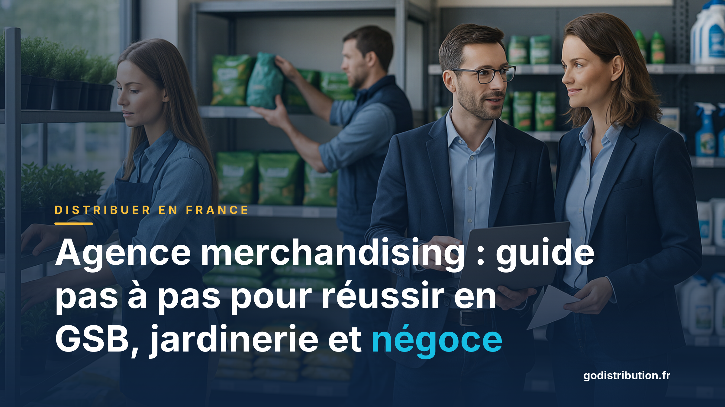Agence merchandising : guide pas à pas pour réussir en GSB, jardinerie et négoce