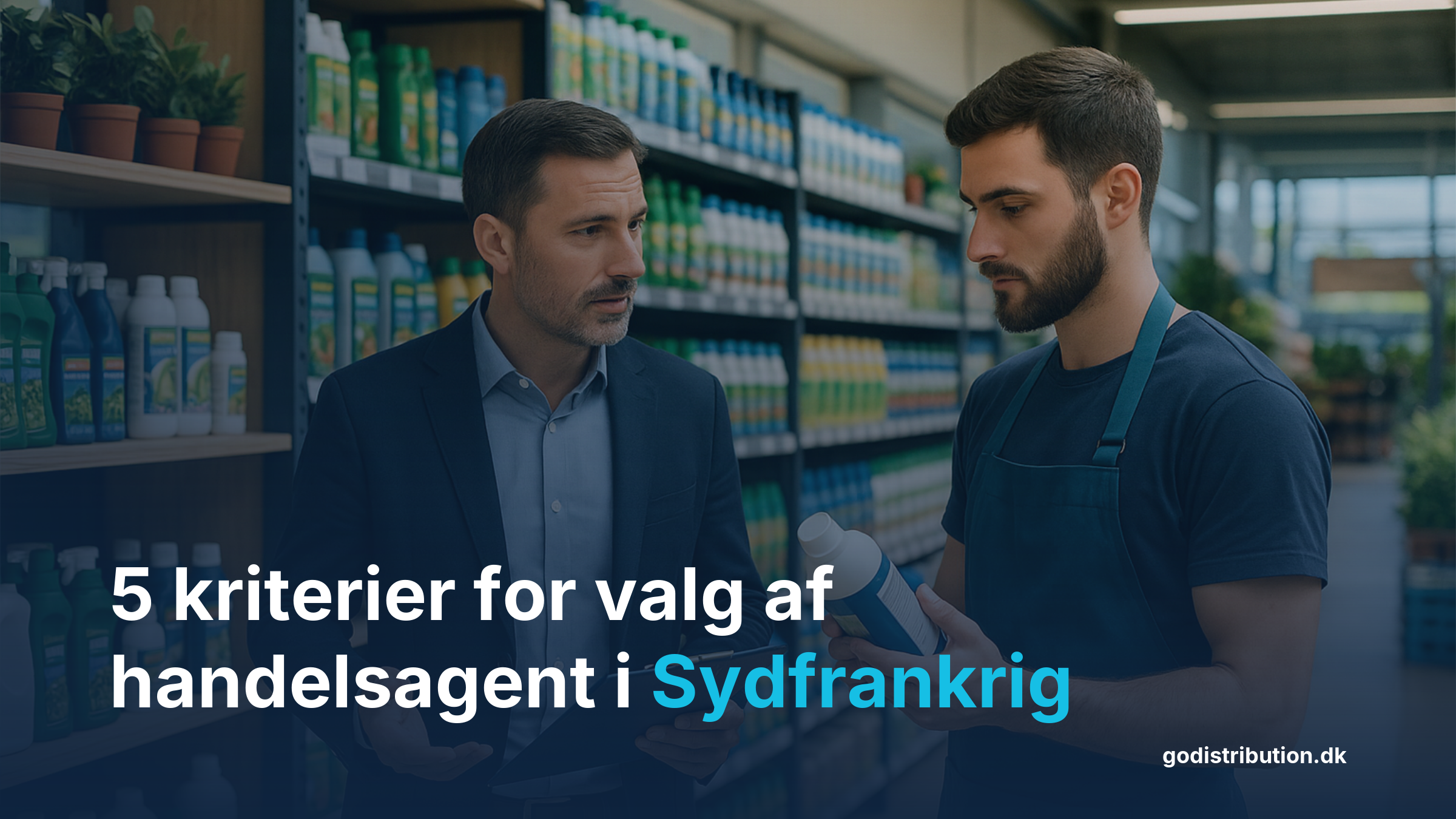 Kriterier valg handelsagent Sydfrankrig eksklusivt distributionsmandat Provence Occitanie