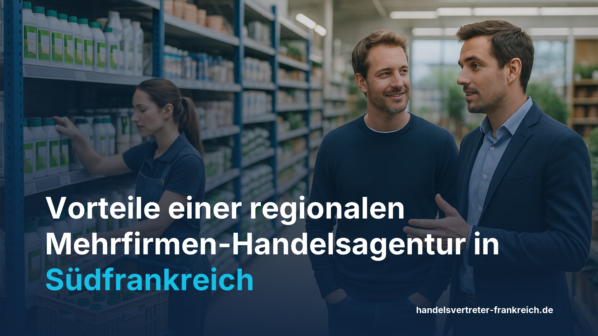 Vorteile Mehrfirmen-Handelsagentur Südfrankreich Vertrieb Baumarkt Gartencenter 31 Departements