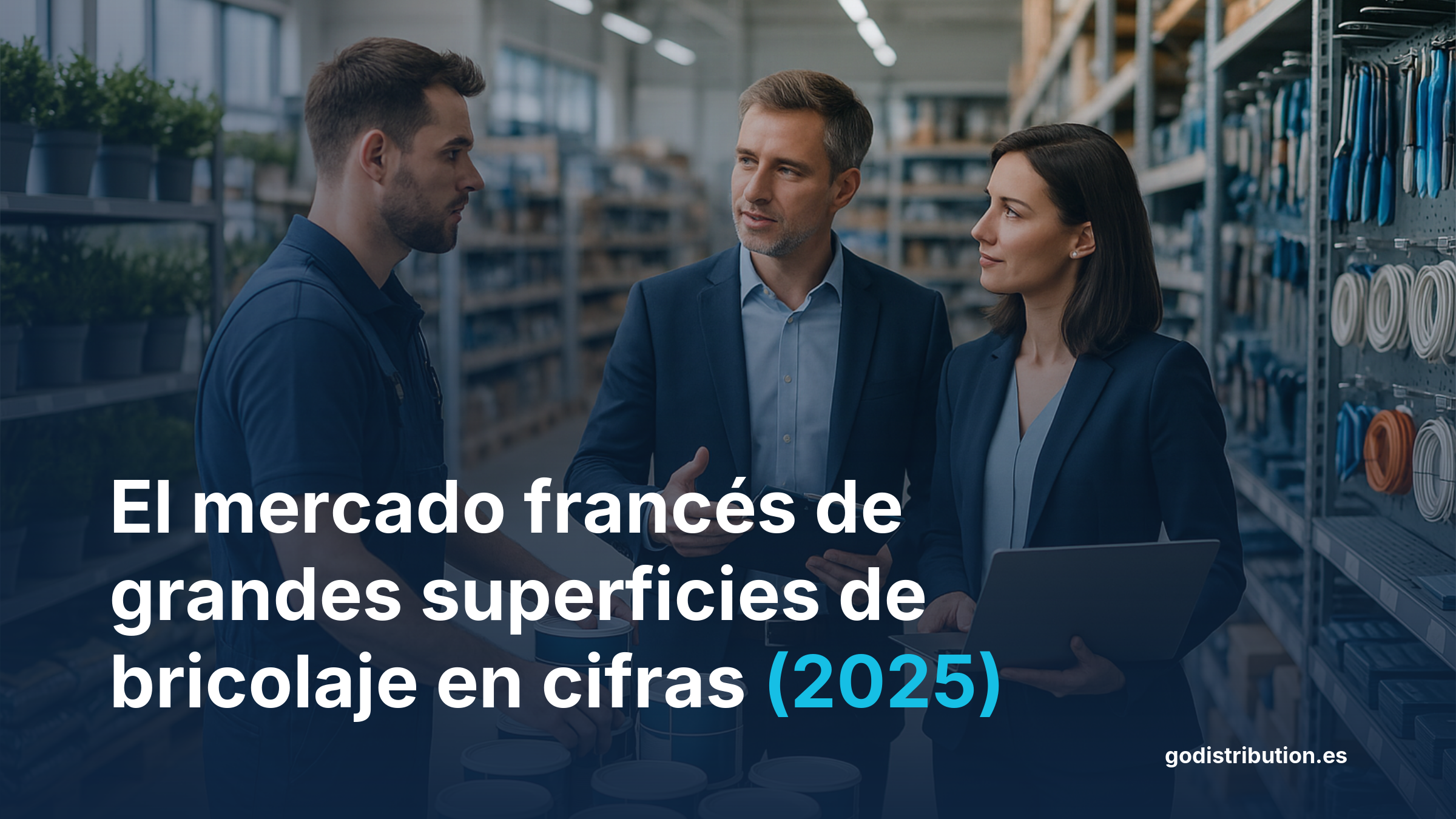 Infografía distribución grandes superficies bricolaje Francia cifras clave mercado 2025