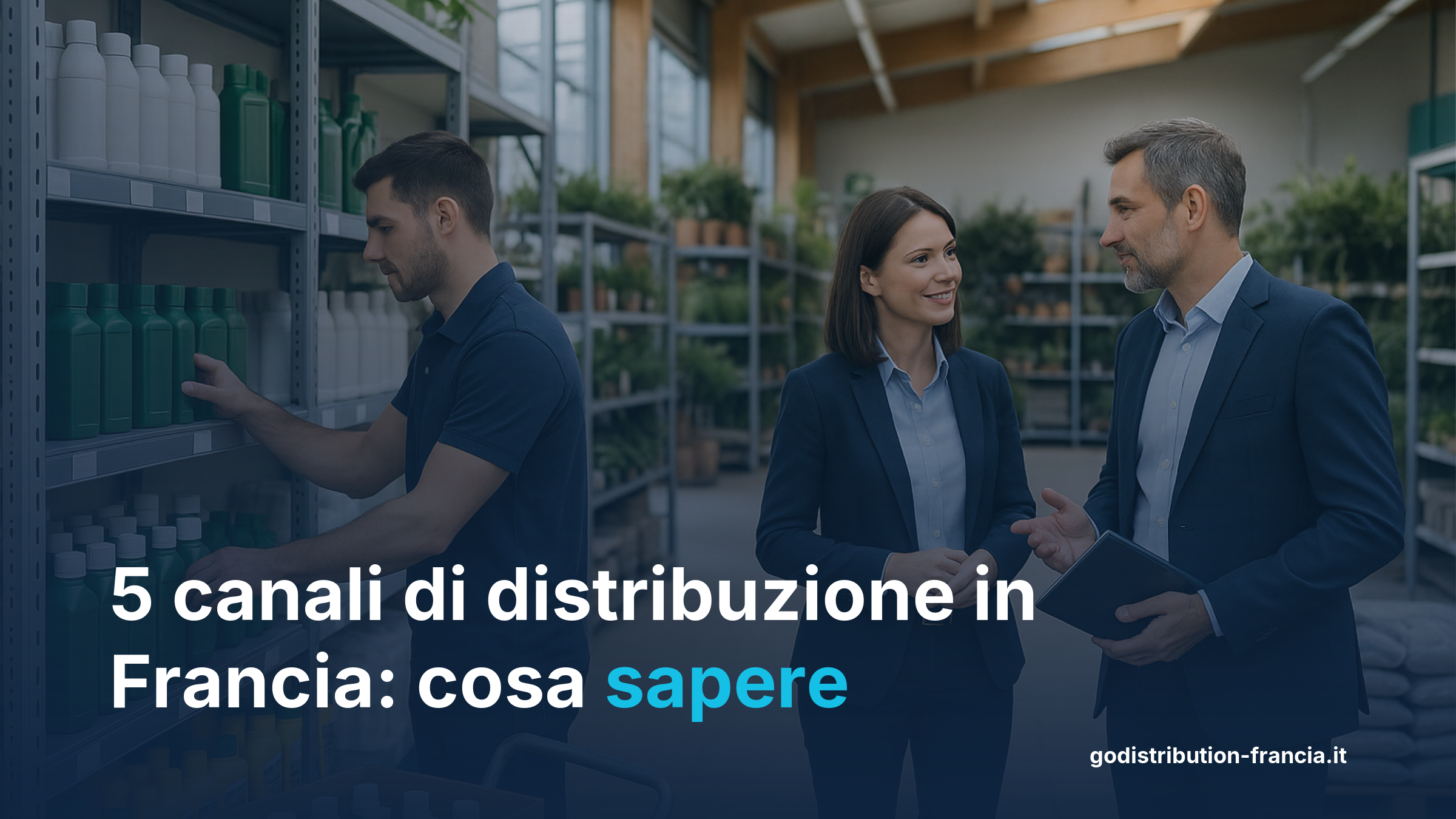 Infografica 5 canali distribuzione mercato francese bricolage giardinaggio ferramenta forniture industriali
