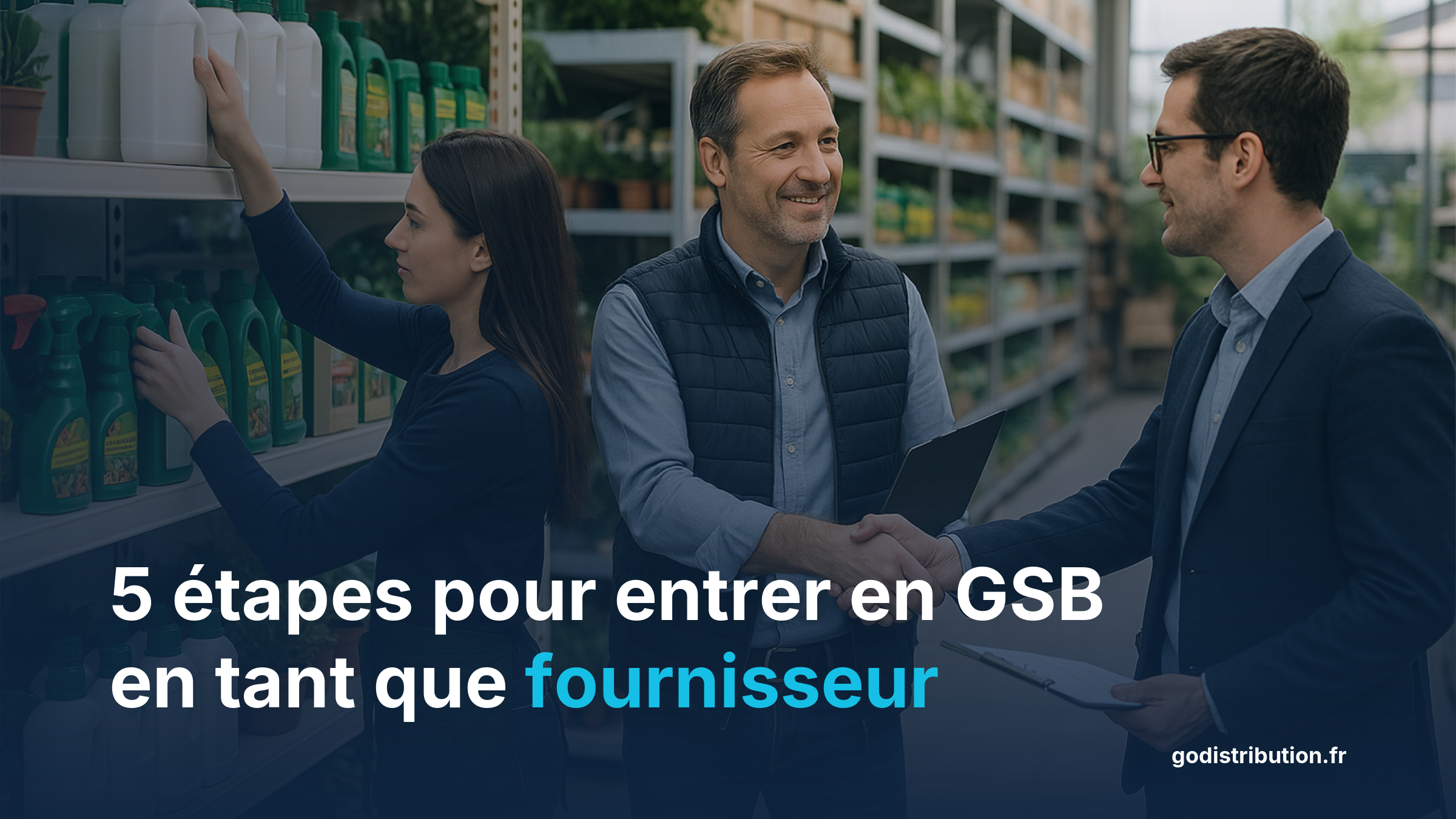 Étapes référencement fournisseur grande surface bricolage GSB France agent commercial