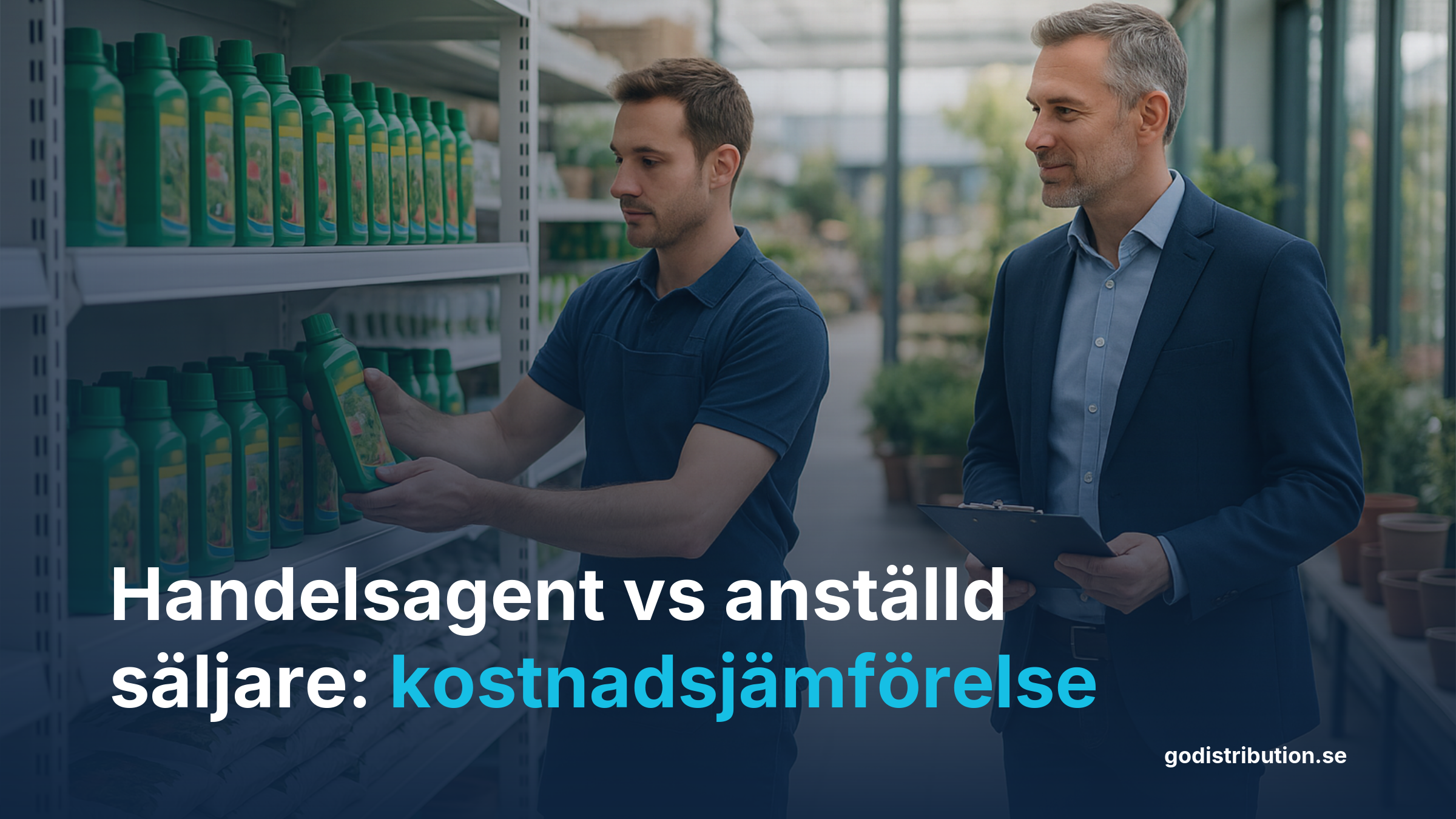 Jämförelse kostnader handelsagent vs anställd säljare för distribution i Frankrike